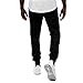 Subfamily Pantalones Casuales Deportivos de Color Sólido con Bolsillo con Cordón para...
