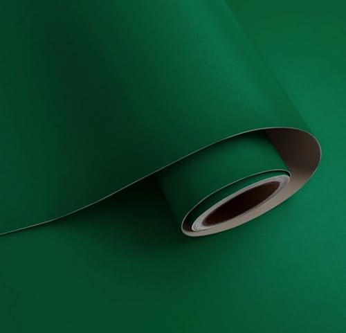 Image of DEEMUS Dark Green Matte Peel & Stick Self Adhesive Waterproof Sticker for Living Room, Bedroom Office,Almirah, Floor, Tabletop, Wall, Fridge,& Renovation Projects (2 x 20 Feet)