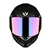 1Storm Motorcycle Full Face Helmet DOT Adults Street Bike Dual Visor Sun Inner Shield with One Extra Clear Shield: Matt Black