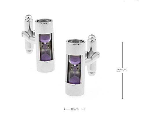 Mancuernillas Real Hourglass para Hombre en 3 Colores con Caja miniatura 2