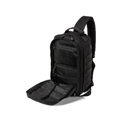 Image of 5.11 Tactical RUSH MOAB 8 Sling Pack 13L - Ambidextrous CCW Ready EDC Messenger Bag - Durable 1050D Nylon, Black, Style 56810ABR