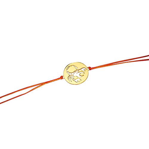 Incredible Gifts Zodiac Sign Gold Acrylic Rakhi