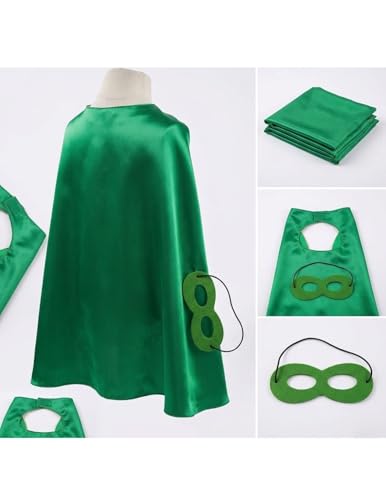 Image of BookMyCostume Kids Superhero Cape and Eye Mask Set for Boys & Girls - Fancy Dress for School Annual Day, Dance Drama & Theme Birthday Return Gift | Aged 3-10 Years
