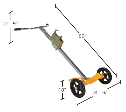 Carretilla para tambores Steel Deluxe 1000 lb capacidad miniatura 5