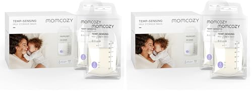 Sachets conservation lait maternel étanches Momcozy 180mL pour allaitement serein