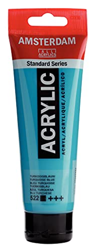 Amsterdam Standard Series Acrylfarbe Tube 120 ml Türkisblau 522 (17095222) Amsterdam Standard Series Acrylfarbe Tube 120 ml Türkisblau 522 (17095222)