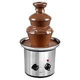 Fuente de Chocolate Clatronic® | para frutas y pasteles | chocolate caliente y líquido para brunch, fiesta, Navidad, Nochevieja | cuencos profundos + fuentes de acero inoxidable | SKB 3248
