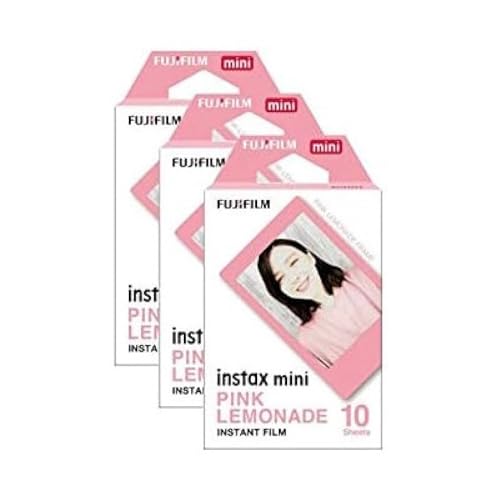 Fujifilm Instax Mini película fotográfica de limonada rosa 30 unidades