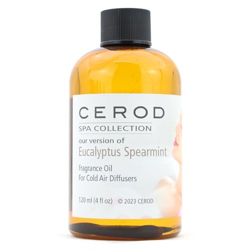 CEROD – SPA Collection – Eucalyptus Spearmint Fragrance Oil for Cold Air Diffusers - Aromatherapy Oil Scents for Home & Office - 4 oz. (120ml)