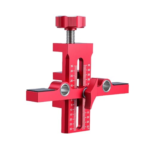 キャビネットドア取り付け治具 - 40mm 調整可能な位置決め穴あけツール、アルミニウム合金ロケーター、精密取り付けテンプレート | キャビネットドア取り付け治具キッチン、バスルーム、食器棚用のプロフェッショナル木工調整ガイド