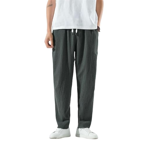 Pantalon style chinois homme USTZFTBCL vintage large lanterne automne tapered