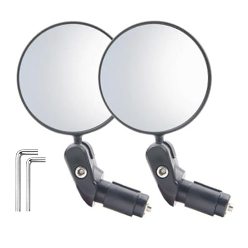 Bike Mirrors Bike Handlebars Rear View Mirrors for Mountain Road Electric Motorcycles 2Pcs,Bike Accessory
