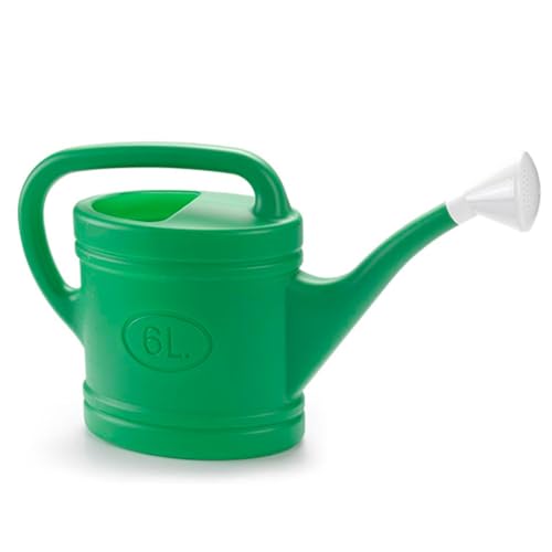 Acan Tradineur - Regadera de plástico - Capacidad 6 litros - Utensilios de jardinería, riego, casa, balcón, terraza, Patio - Color Aleatorio