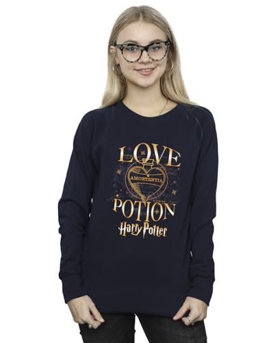 Harry Potter Women's Love Potion Sweatshirt Navy Blue Large