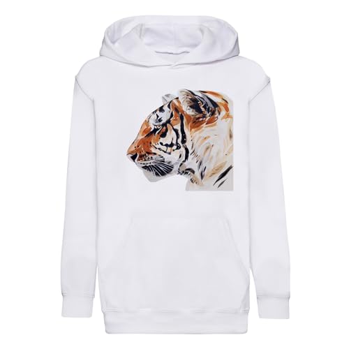 Sweat à capuche enfant tigre pour l'école et sorties parc automne