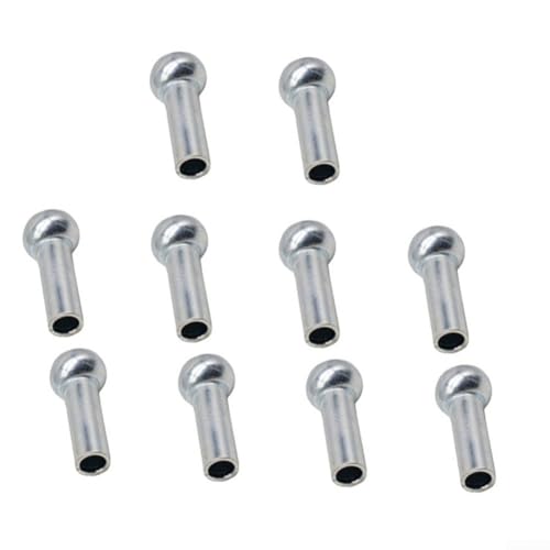 10 conectores de ojo de cable para máquinas de polea de tríceps de tríceps de lat pull down pecho compatible con cables de núcleo de cuerda de acero de 5 mm y 6 mm (para cable de 5 mm)