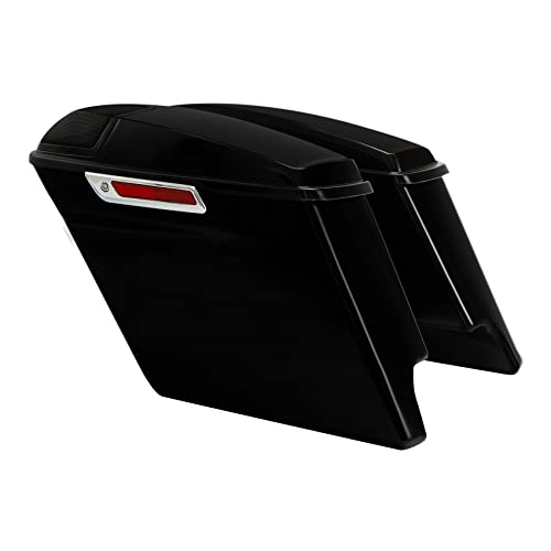 TCT-MOTORPARTS Alforjas Extendidas de 5 Pulgadas con Rejillas para Parlantes 5x7 para Harley Touring 2014-2024 miniatura 2
