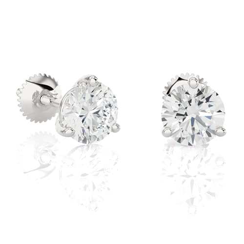 Image of Privosa - Lab Grown Diamond Stud Earrings in 14K Gold