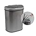 BluMill Cubo de basura de 70 L con sensor, resistente a las huellas dactilares, de acero inoxidable, base antideslizante, fácil separación de residuos.