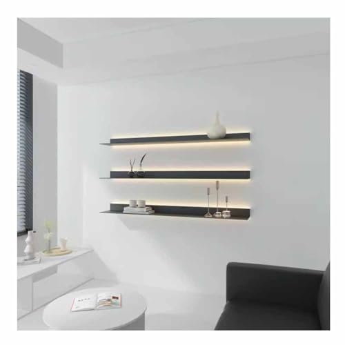 Étagère murale LED en métal pour ambiance bar et bistrot