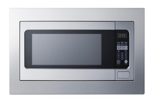 Summit Built- In Microwave Oven, 2.2 Cubic Foot, 1200W, Trim Kit Included,...