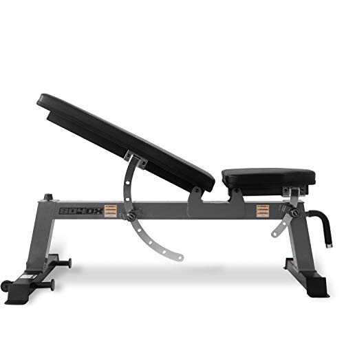 CAP Barbell Deluxe Utility Weight Bench, Gray (FM-CS804DX-GY)