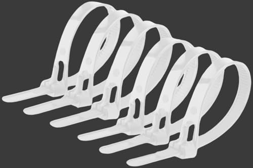 Offgridtec Reusable Self-Locking Cable Ties, 7.6mm x 150mm, Heat and Cold Resistant