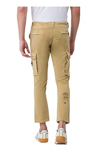 Image of Spykar Men's Mid Rise Regular Fit Cotton Pant (8907966888326P)