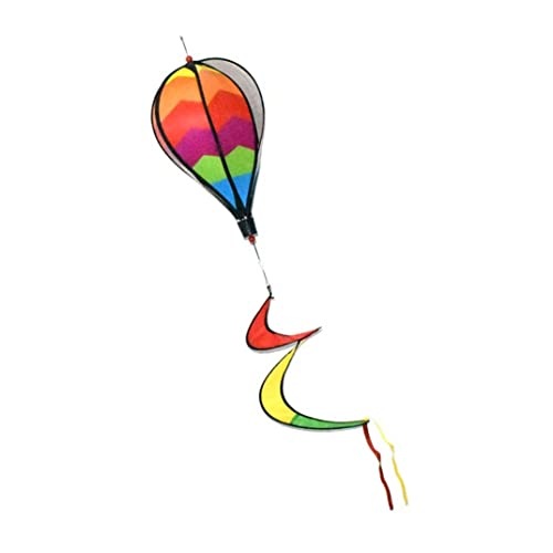 Hete lucht ballon roterende wind strip windmolen outdoor hanger park decoratie tuin hanger regenboog - Image 3
