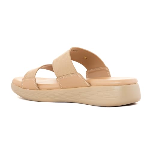 Image of Khadim's Softouch Platform Heel Slip On Sandal for Women