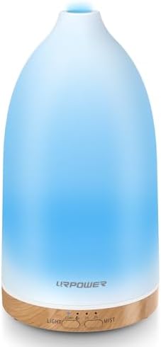 URPOWER Essential Oil Diffuser with 7 LED Color Changing Lights, ...