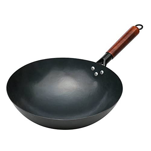 Wok de hierro fundido martillado 34 cm