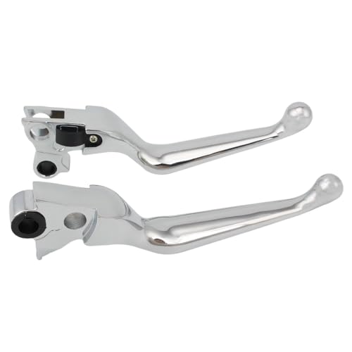 Leviers d'embrayage de frein noirs moto pour custom Fat Boy et Dyna Low Rider