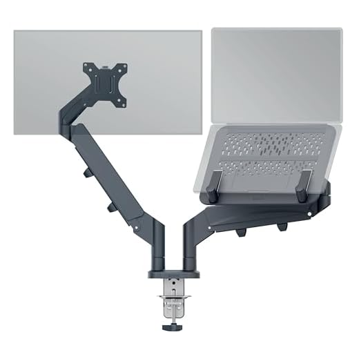 Leitz Ergo Space Saving Monitor and Laptop Arm, Dark Grey Arm for Monitor Up to 32" and Laptop Up to 17", Velvet Grey, 65380089
