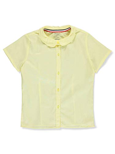 French Toast Girls' Short Sleeve Peter Pan Collar Blouse