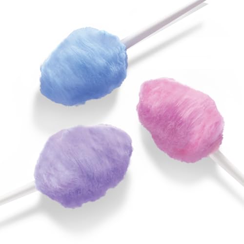 Image of ZOKU Cotton Candy Sugar Set, Includes 16 oz. Blue Raspberry and 16 oz. Pink Vanilla Cotton Candy Sugar Flavors for Homemade Treats