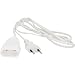 Produktbild UNITEC Euro-Verlängerung mit Stecker und Kupplung, 2 Meter, weiß