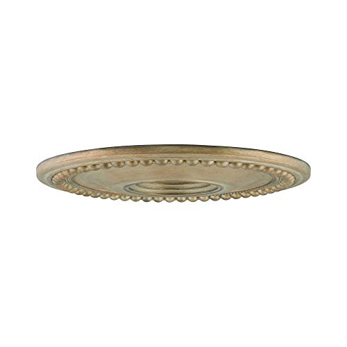 Image of Livex Lighting 82074-73 Wingate Ceiling Medallion, Hand Painted Antique Silver Leaf,1.5H x 20Dia