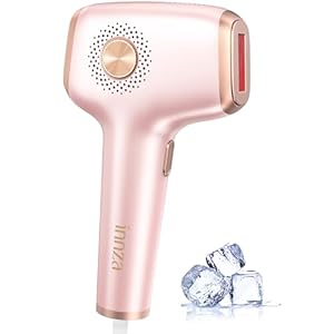 INNZA IPL Hair Removal with Ice Cooling Care Function for Women,Long-Lasting Results,999,999 Flashes Painless IPL Hair Remover, Hair Removal Device for Armpits Legs Arms Bikini Line, Corded