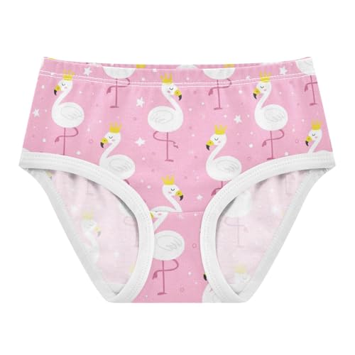 Joisal Animals Toddler Underwear Floral 2t Cotton Little Girl Panties Cute Flamingos Yellow Crowns Briefs Girls Undies