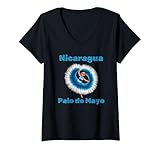Photo Gallery donna nicaragua flag hispanic heritage month palo de mayo dancer maglietta con collo a v Photo Gallery donna nicaragua flag hispanic heritage month palo de mayo dancer maglietta con collo a v