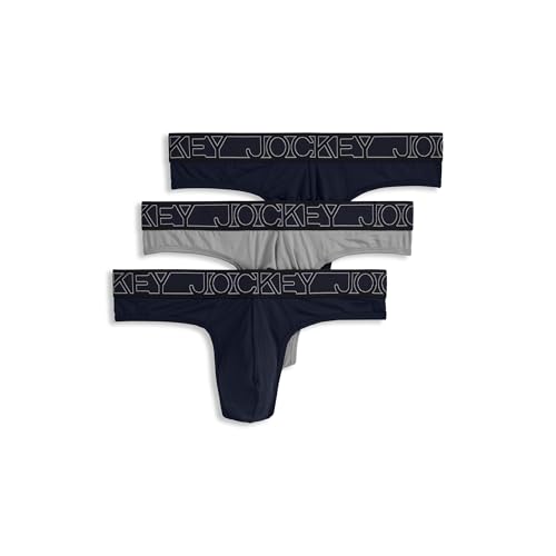Jockey Men's Underwear Microfiber Stretch Thong - 3 Pack