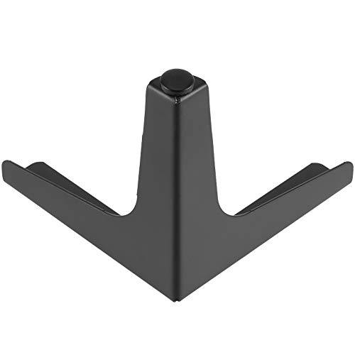 Zeonhak 12 Pcs 5 Inches Height Triangle Furniture Feet Chrome Polished, Triangle Cabinet Feet, Triangle Furniture Leg For Chair Table Cabinet Cupboard Sofa Couch Ottoman, Black #TOP4