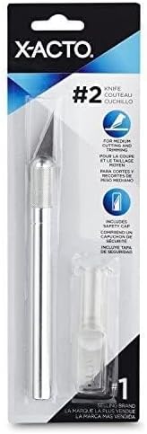 Miniatura 9 de X-Acto #2 - Cúter con tapa de seguridad, afilado, duradero, cuchillo de precisión, para corte y recorte medianos