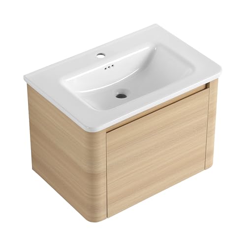 GLORAFIN 28 Inch Floating Vanity, 28" Bathroom Vanity with Sink,Modern
