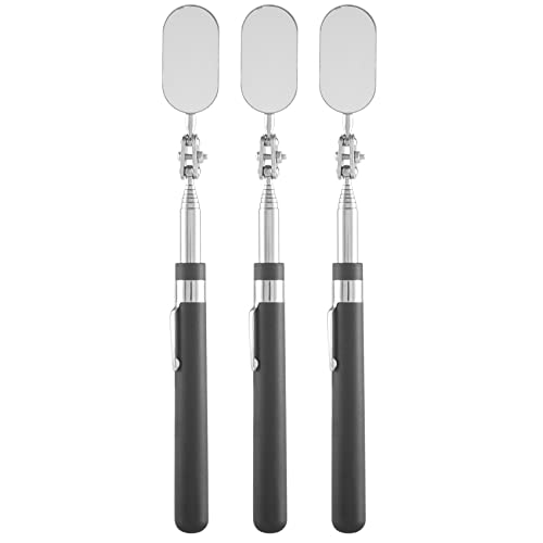 Micvtve 3 StüCke Teleskop Inspektions Beobachtungs Inspektions Werkzeug für ÜBerprüFung Des Zustands Des Fahrzeugs (Oval)