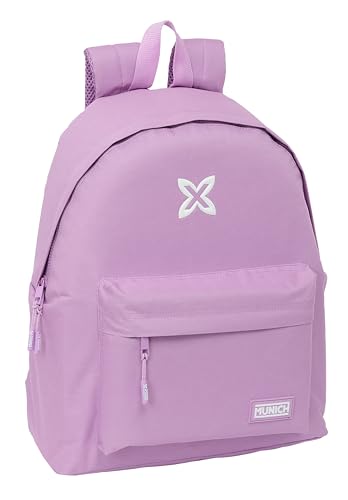 Safta MUNICH BÁSICOS   Day Pack Infantil, Mochila Infantil, Calidad y Máxima Resistencia, Cómoda y Versátil, 33x15x42 cm, Color Lila