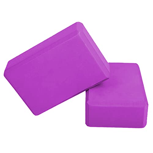 BodyRip Pink Foam Yoga Pairs | Soft Brick Set, Eco Friendly Blocks, Lightweight Odour Resistant, Moisture Proof, Non-Slip | Fitness, Home Gym, Exercise, Pilates, Workout, Gymnastics