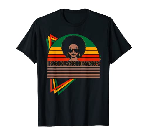 Melanina Brown Skin Black History Soy Black History Camiseta