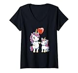 Photo Gallery donna piccoli unicorni con palloncini fratello sorella unicorno maglietta con collo a v Photo Gallery donna piccoli unicorni con palloncini fratello sorella unicorno maglietta con collo a v